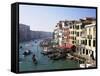 View Along the Grand Canal from Rialto Bridge, Venice, Unesco World Heritage Site, Veneto, Italy-Lee Frost-Framed Stretched Canvas