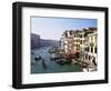 View Along the Grand Canal from Rialto Bridge, Venice, Unesco World Heritage Site, Veneto, Italy-Lee Frost-Framed Photographic Print