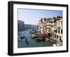 View Along the Grand Canal from Rialto Bridge, Venice, Unesco World Heritage Site, Veneto, Italy-Lee Frost-Framed Photographic Print