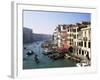 View Along the Grand Canal from Rialto Bridge, Venice, Unesco World Heritage Site, Veneto, Italy-Lee Frost-Framed Photographic Print