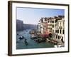 View Along the Grand Canal from Rialto Bridge, Venice, Unesco World Heritage Site, Veneto, Italy-Lee Frost-Framed Photographic Print
