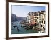 View Along the Grand Canal from Rialto Bridge, Venice, Unesco World Heritage Site, Veneto, Italy-Lee Frost-Framed Photographic Print