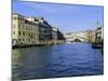 View Along the Grand Canal Towards the Rialto Bridge, Veneto, Italy-Lee Frost-Mounted Photographic Print