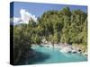 View along the Hokitika River, Hokitika Gorge, Kowhitirangi, near Hokitika, Westland district, West-Ruth Tomlinson-Stretched Canvas