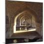 View Along the Inside of the Khaju Bridge Dam, Safavid Period-null-Mounted Giclee Print