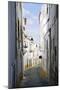 View Along the Medieval Cobbled Street of Rua Do Moeda in Historic Centre of Evora-Alex Robinson-Mounted Photographic Print