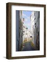 View Along the Medieval Cobbled Street of Rua Do Moeda in Historic Centre of Evora-Alex Robinson-Framed Photographic Print