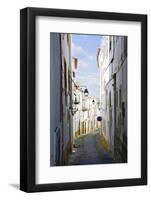 View Along the Medieval Cobbled Street of Rua Do Moeda in Historic Centre of Evora-Alex Robinson-Framed Photographic Print
