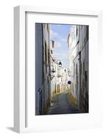 View Along the Medieval Cobbled Street of Rua Do Moeda in Historic Centre of Evora-Alex Robinson-Framed Photographic Print