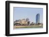 View Along the Mekong River in the Capital City of Phnom Penh-Michael Nolan-Framed Photographic Print