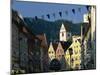 View Along the Reichenstrasse to the Monastery of St. Mang, Fussen, Bavaria, Germany, Europe-Tomlinson Ruth-Mounted Photographic Print