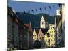 View Along the Reichenstrasse to the Monastery of St. Mang, Fussen, Bavaria, Germany, Europe-Tomlinson Ruth-Mounted Photographic Print