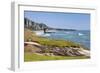 View along the Tasman Sea coast to Dolomite Point, Punakaiki, Paparoa National Park, Buller distric-Ruth Tomlinson-Framed Photographic Print