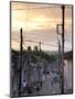 View Along Traditional Cobbled Street at Sunset, Trinidad, Cuba, West Indies, Central America-Lee Frost-Mounted Photographic Print