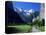 View Along Valley to the Breithorn, Lauterbrunnen, Bern, Switzerland-Ruth Tomlinson-Stretched Canvas