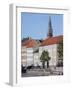 View Along Ved Stranden and Nikolaj Church, Copenhagen, Denmark, Scandinavia, Europe-Frank Fell-Framed Photographic Print