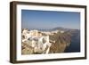 View Along Volcanic Cliffs Towards Distant Fira, Imerovigli, Santorini (Thira) (Thera)-Ruth Tomlinson-Framed Photographic Print