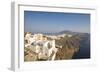 View Along Volcanic Cliffs Towards Distant Fira, Imerovigli, Santorini (Thira) (Thera)-Ruth Tomlinson-Framed Photographic Print