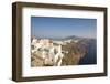 View Along Volcanic Cliffs Towards Distant Fira, Imerovigli, Santorini (Thira) (Thera)-Ruth Tomlinson-Framed Photographic Print