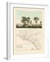 View and Map of the East Indian Establishment Singapore-null-Framed Giclee Print