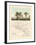 View and Map of the East Indian Establishment Singapore-null-Framed Giclee Print