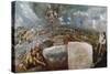 View and Map of the Town of Toledo, C. 1610-14-El Greco-Stretched Canvas