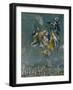 View and map of Toledo. Detail: Virgin and angels protecting Toledo-null-Framed Giclee Print