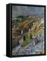 View and Map of Toledo-El Greco-Framed Stretched Canvas