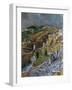 View and Map of Toledo-El Greco-Framed Giclee Print