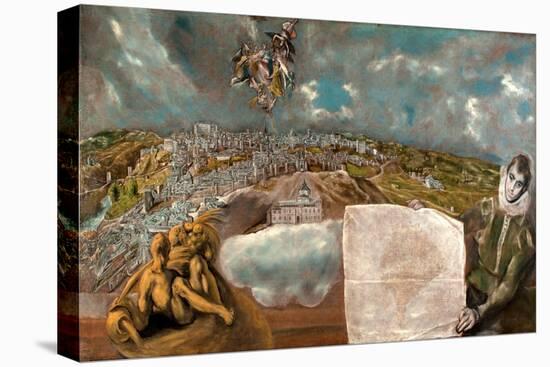 View and Plan of Toledo-El Greco-Stretched Canvas