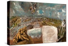 View and Plan of Toledo-El Greco-Stretched Canvas