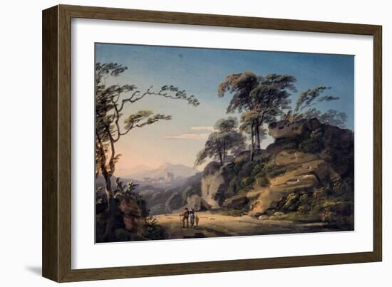 View at Barberi Mile, Near Linton, North Devon-Paul Sandby-Framed Giclee Print