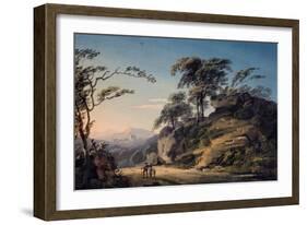 View at Barberi Mile, Near Linton, North Devon-Paul Sandby-Framed Giclee Print