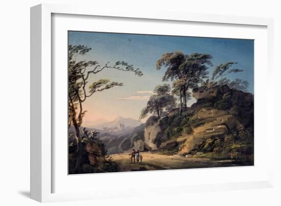 View at Barberi Mile, Near Linton, North Devon-Paul Sandby-Framed Giclee Print