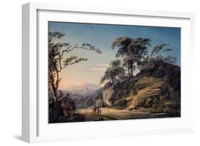 View at Barberi Mile, Near Linton, North Devon-Paul Sandby-Framed Giclee Print