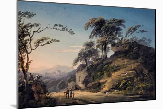 View at Barberi Mile, Near Linton, North Devon-Paul Sandby-Mounted Giclee Print
