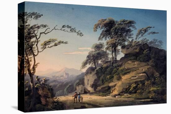 View at Barberi Mile, Near Linton, North Devon-Paul Sandby-Stretched Canvas