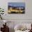 View at dusk of Alhambra palace with the snowy Sierra Nevada in the background, Granada, Andalusia,-Stefano Politi Markovina-Photographic Print displayed on a wall