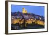 View at Night, Saint-Paul-De-Vence, Provence-Alpes-Cote D'Azur, Provence, France, Europe-Stuart Black-Framed Photographic Print