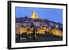 View at Night, Saint-Paul-De-Vence, Provence-Alpes-Cote D'Azur, Provence, France, Europe-Stuart Black-Framed Photographic Print