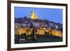 View at Night, Saint-Paul-De-Vence, Provence-Alpes-Cote D'Azur, Provence, France, Europe-Stuart Black-Framed Photographic Print