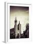 View at St. Mary's Gothic Church, Famous Landmark in Krakow, Poland.-Curioso Travel Photography-Framed Photographic Print