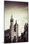 View at St. Mary's Gothic Church, Famous Landmark in Krakow, Poland.-Curioso Travel Photography-Mounted Photographic Print