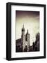 View at St. Mary's Gothic Church, Famous Landmark in Krakow, Poland.-Curioso Travel Photography-Framed Photographic Print