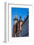 View at St. Mary's Gothic Church, Famous Landmark in Krakow, Poland.-Curioso Travel Photography-Framed Photographic Print