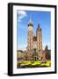 View at St. Mary's Gothic Church, Famous Landmark in Krakow, Poland.-majeczka-majeczka-Framed Photographic Print