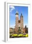 View at St. Mary's Gothic Church, Famous Landmark in Krakow, Poland.-majeczka-majeczka-Framed Photographic Print