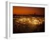 View at Sunset across DJemaa el Fna, Marrakech, Morocco, North Africa, Africa-Ian Egner-Framed Photographic Print
