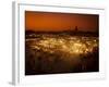 View at Sunset across DJemaa el Fna, Marrakech, Morocco, North Africa, Africa-Ian Egner-Framed Photographic Print