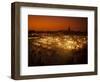 View at Sunset across DJemaa el Fna, Marrakech, Morocco, North Africa, Africa-Ian Egner-Framed Photographic Print